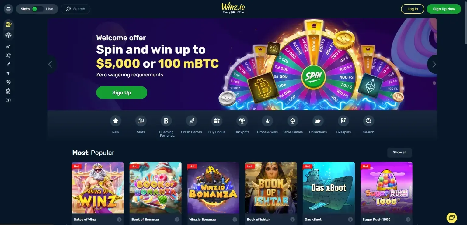 Winz home page