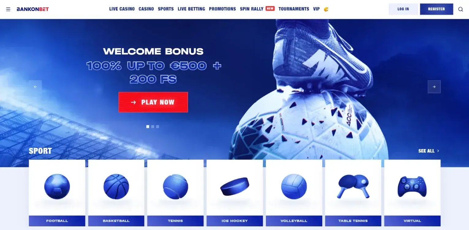 BankonBet home page