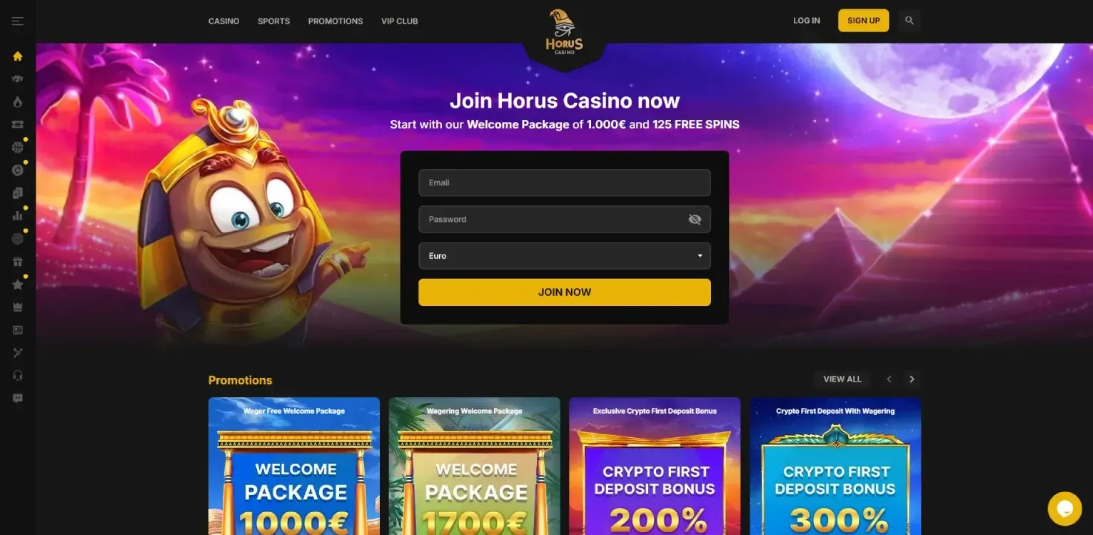 Horus home page