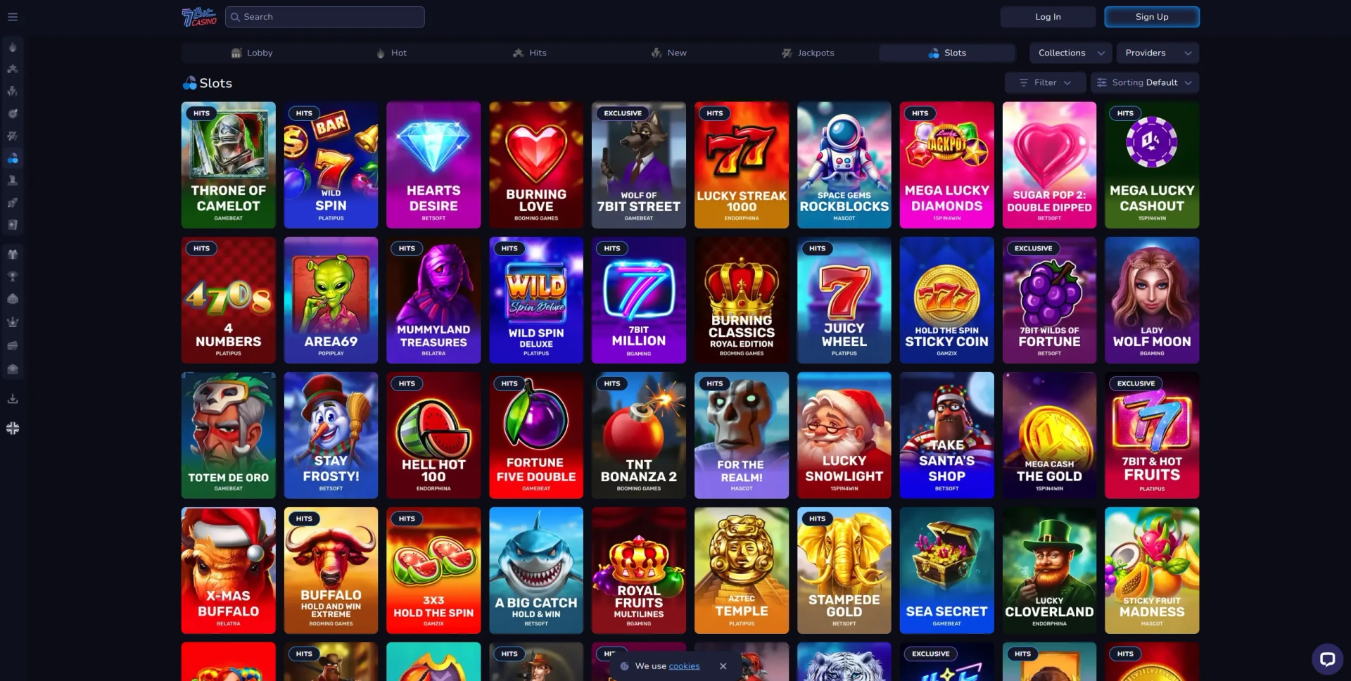 7Bit Casino Lobby