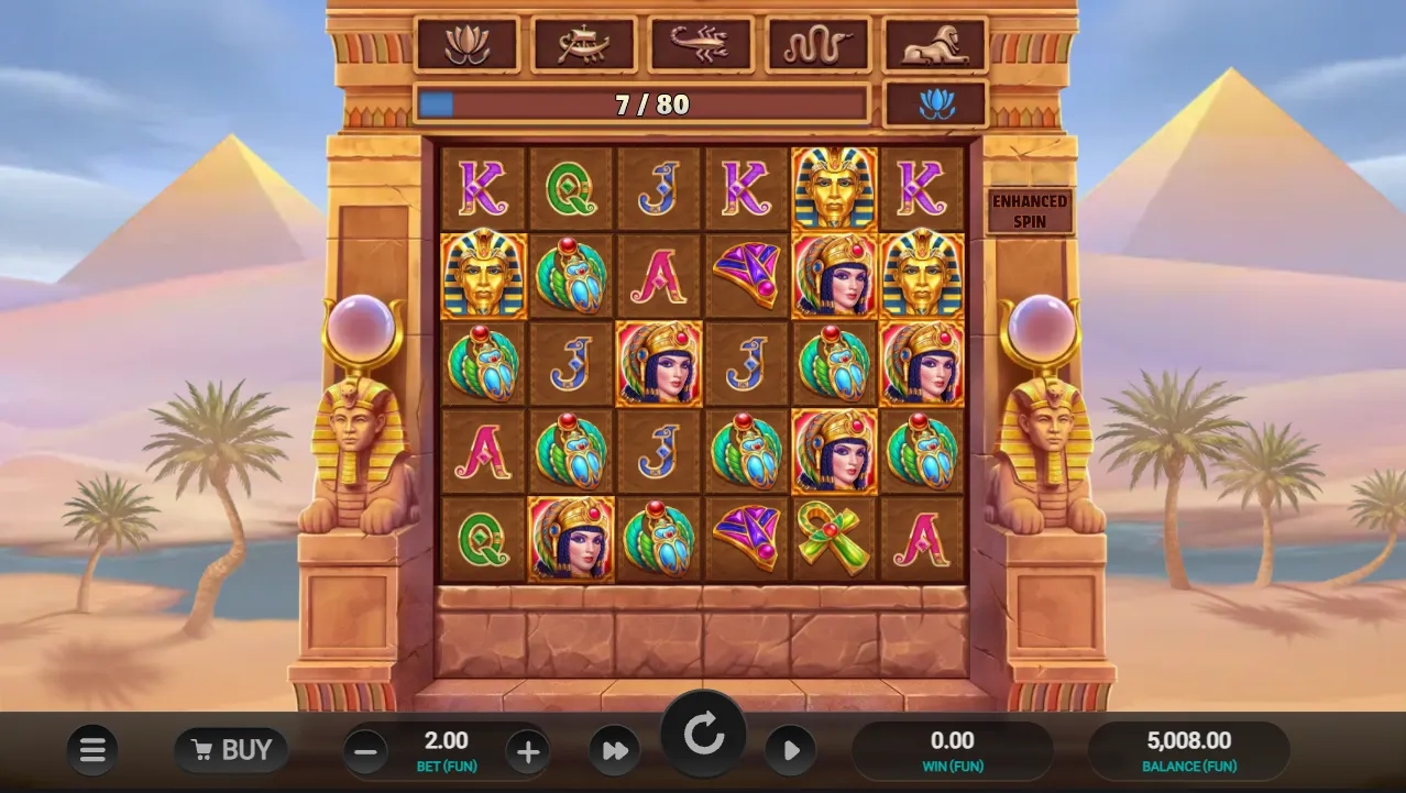 Pharaoh's Last Wish Demo Slot by Relax Gaming Gameplay Screenshot