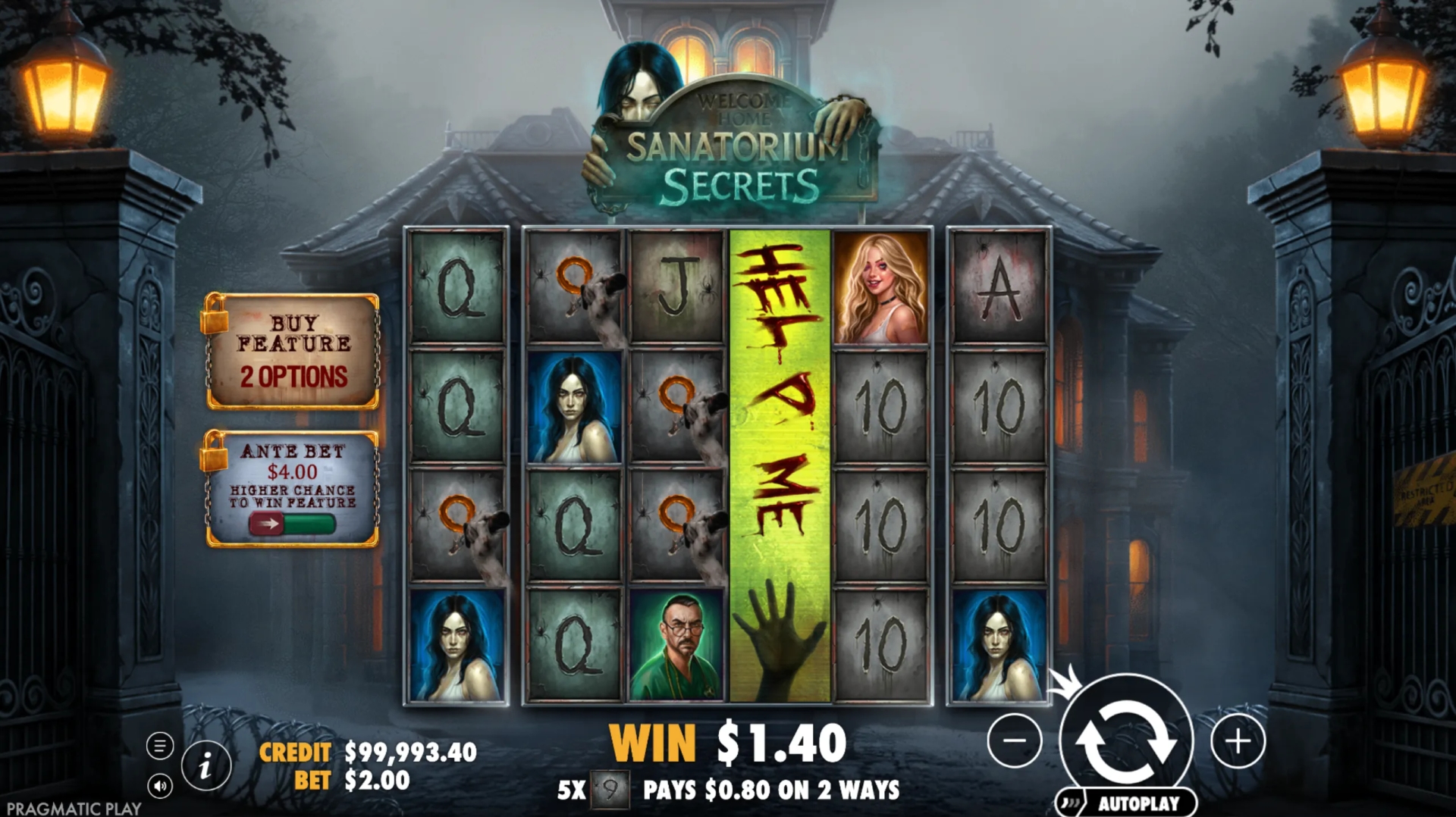 Sanatorium Secrets Slot Gameplay