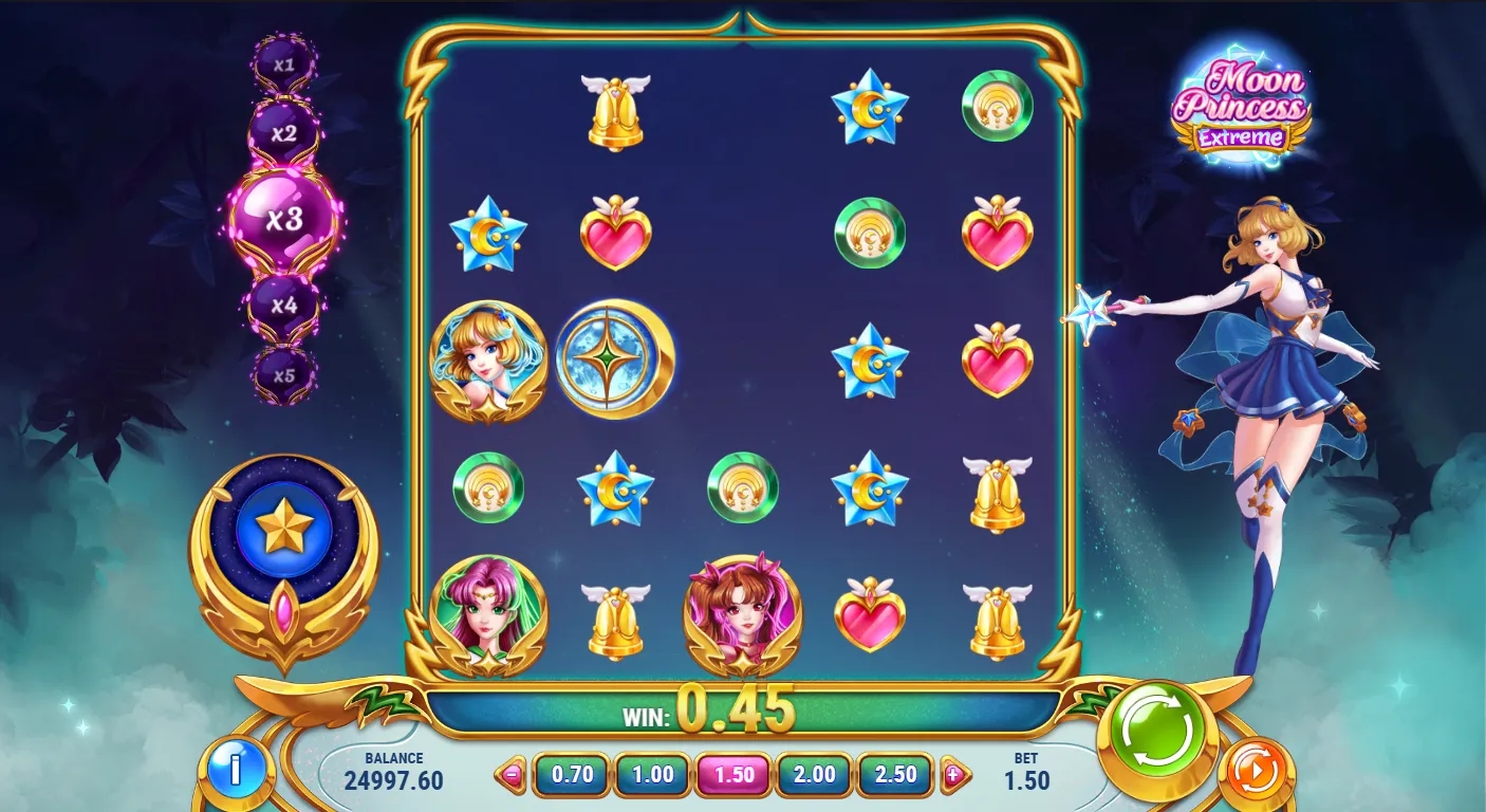 Moon Princess Extreme Slot Gameplay