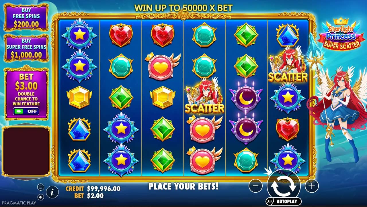 Starlight Princess Super Scatter Slot Demo Gameplay