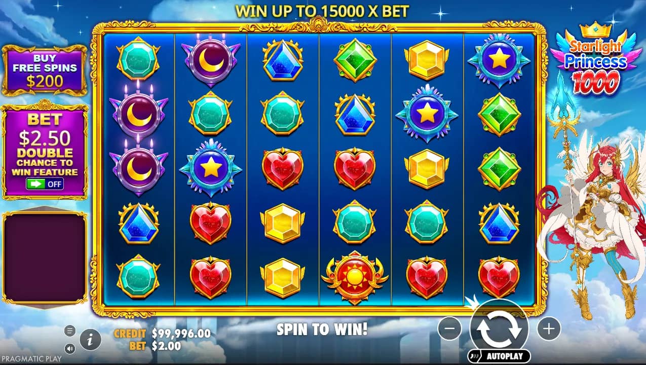 Starlight Princess 1000 Slot Demo Gameplay