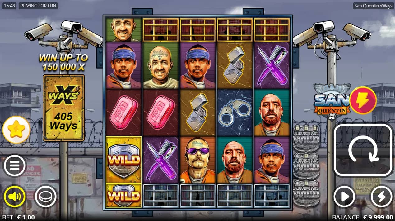 San Quentin Xways Slot Demo Gameplay
