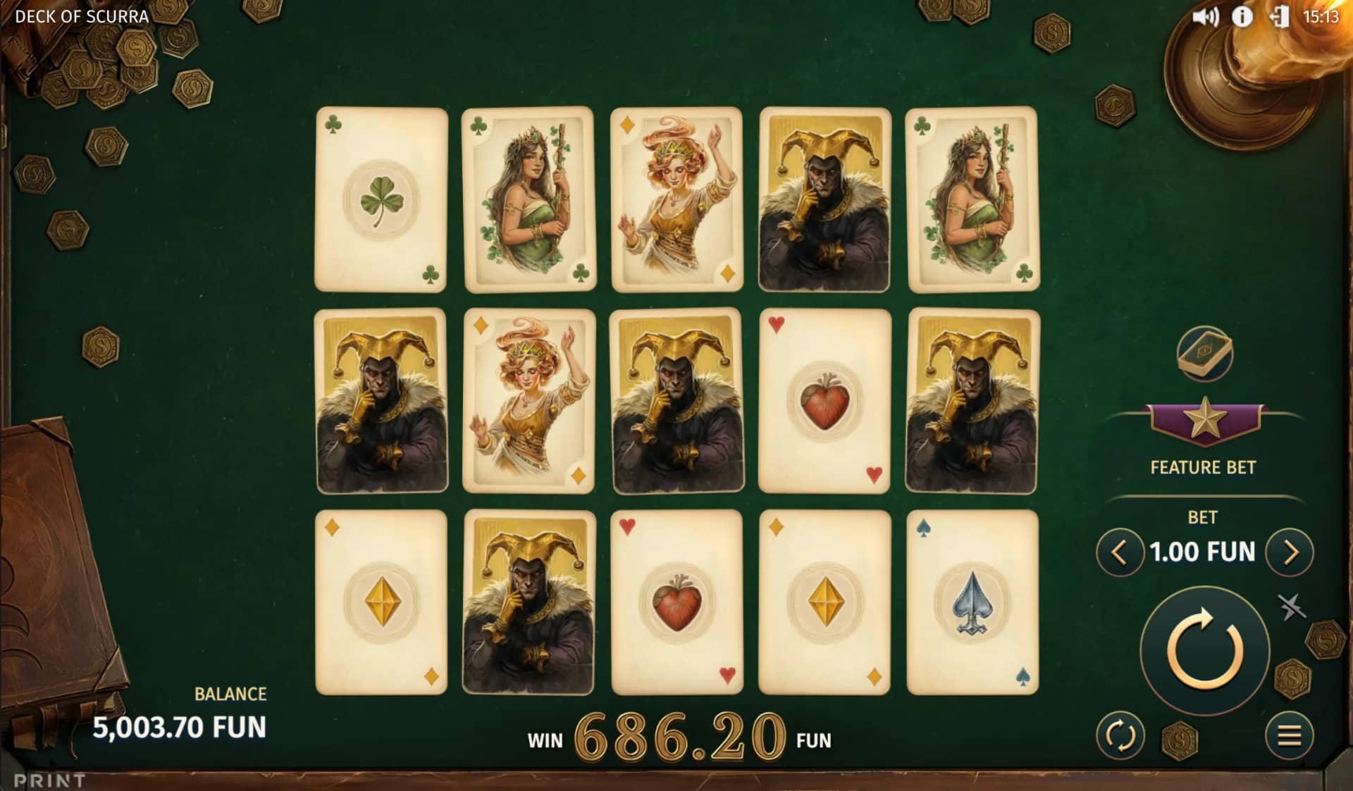 Deck of Scurra Slot Demo Gameplay