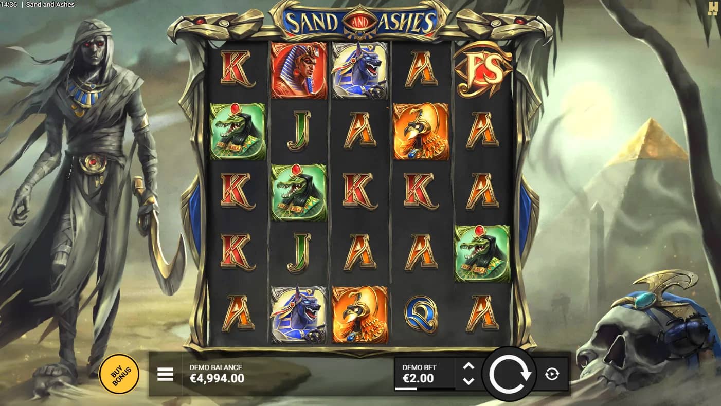 Sand and Ashes Slot Gameplay