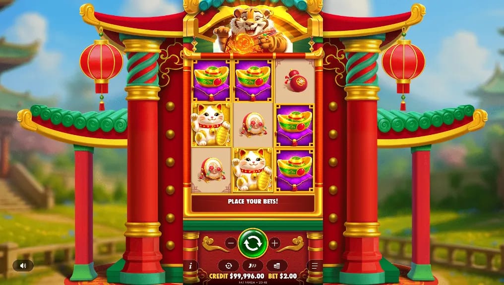 Gameplay-Screenshot des Lucky Tiger Gold Demo-Slots von Pragmatic Play