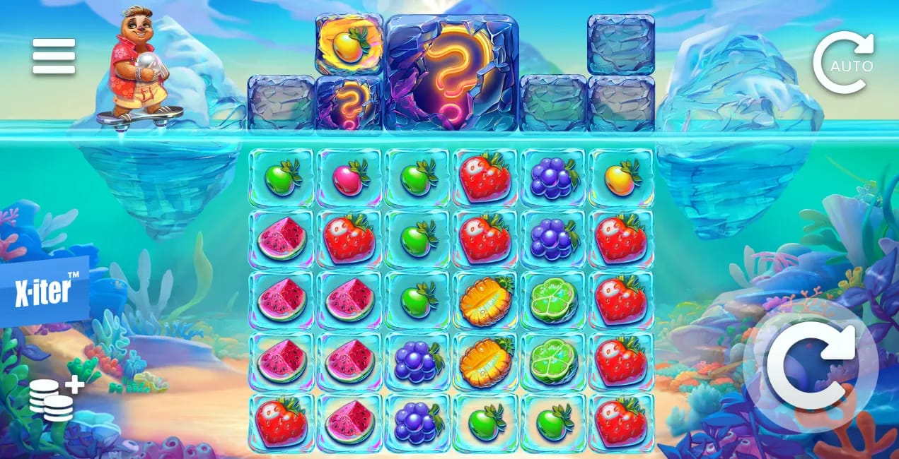Gameplay-Screenshot des Tropicool 5 Demo-Slots von Elk Studios