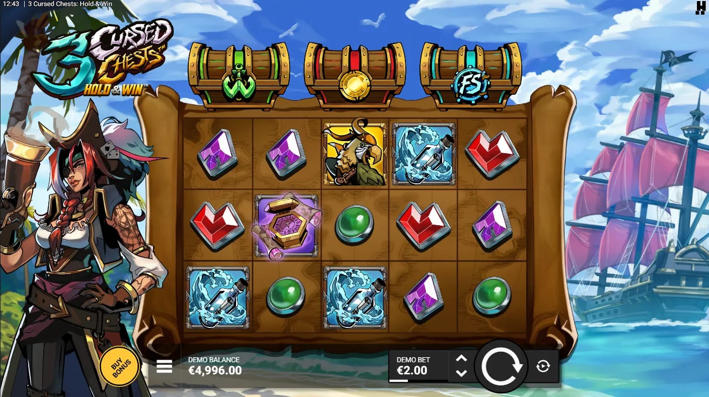 3 Cursed Chests Slot Gameplay