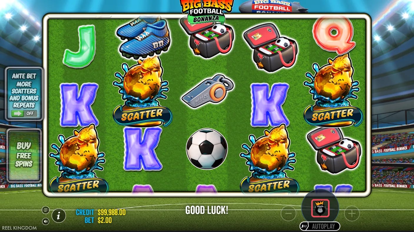 Captura de tela do jogo do slot demo Big Bass Football Bonanza da Pragmatic Play