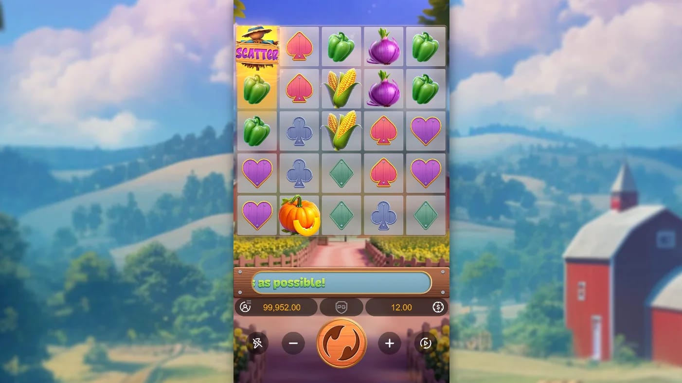 Captura de tela do jogo do slot demo Farmstead Fortune da PG Soft