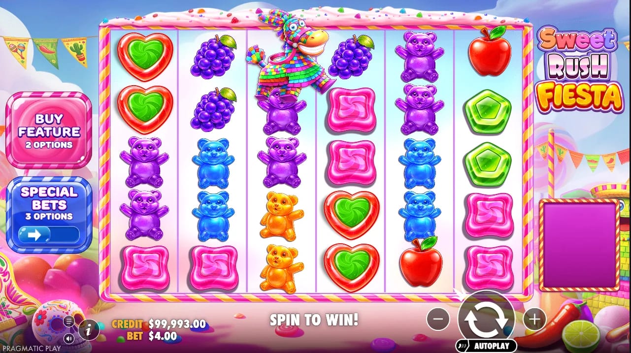 Sweet Rush Fiesta Demo Slot by Pragmatic Play Gameplay Screenshot