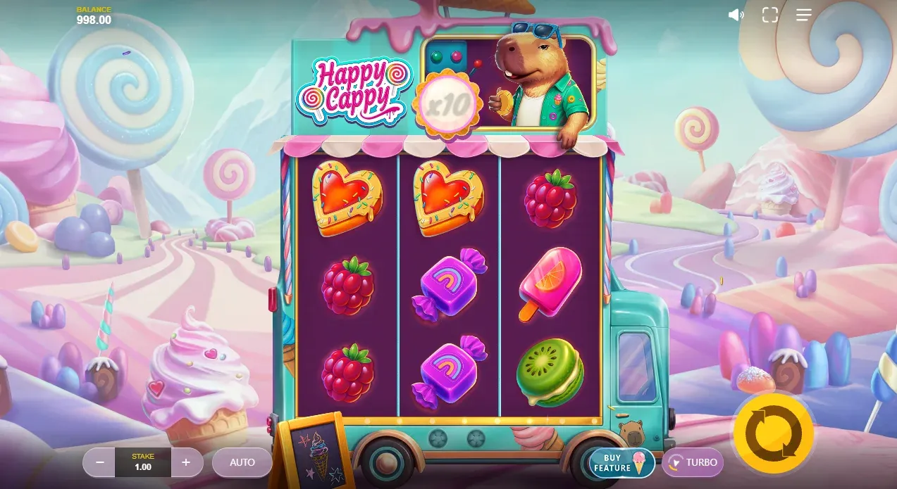 Happy Cappy Demo Slot by Red Tiger Gameplay Screenshot