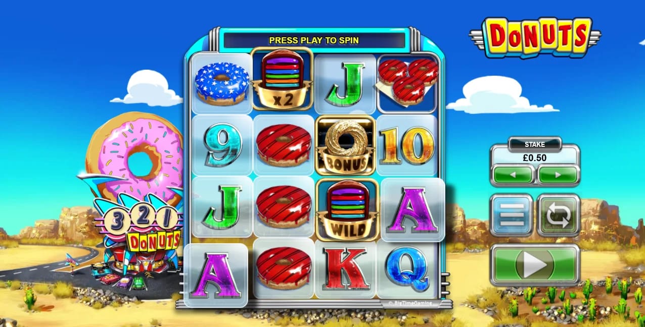 Donuts Demo Slot by Big Time Gaming Gameplay Screenshot