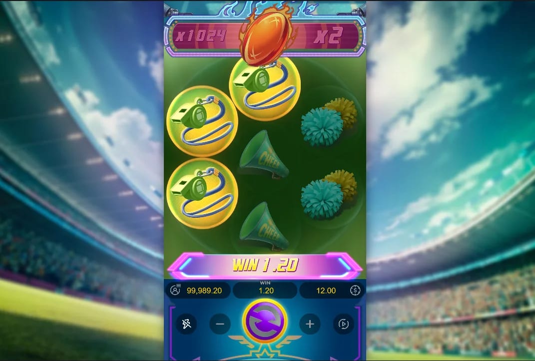 Touchdown Wins Demo Slot by PG Soft Gameplay Screenshot