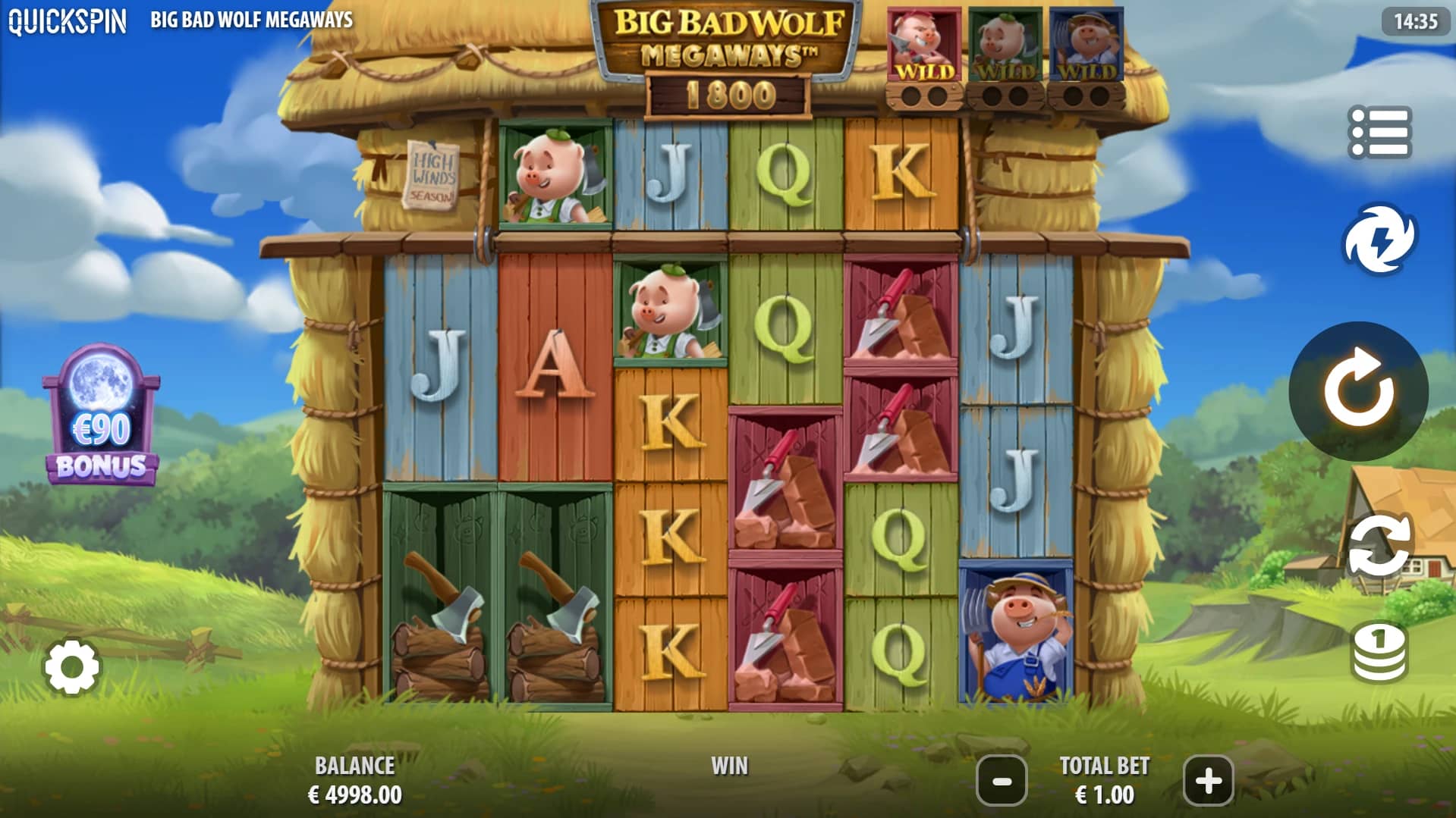 Big Bad Wolf Megaways Slot Gameplay