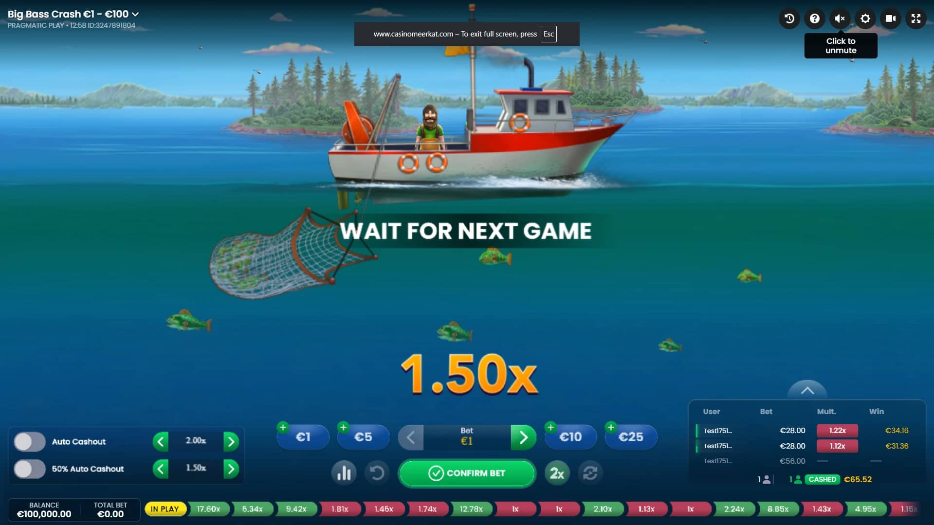 Big Bass Crash Slot Gameplay