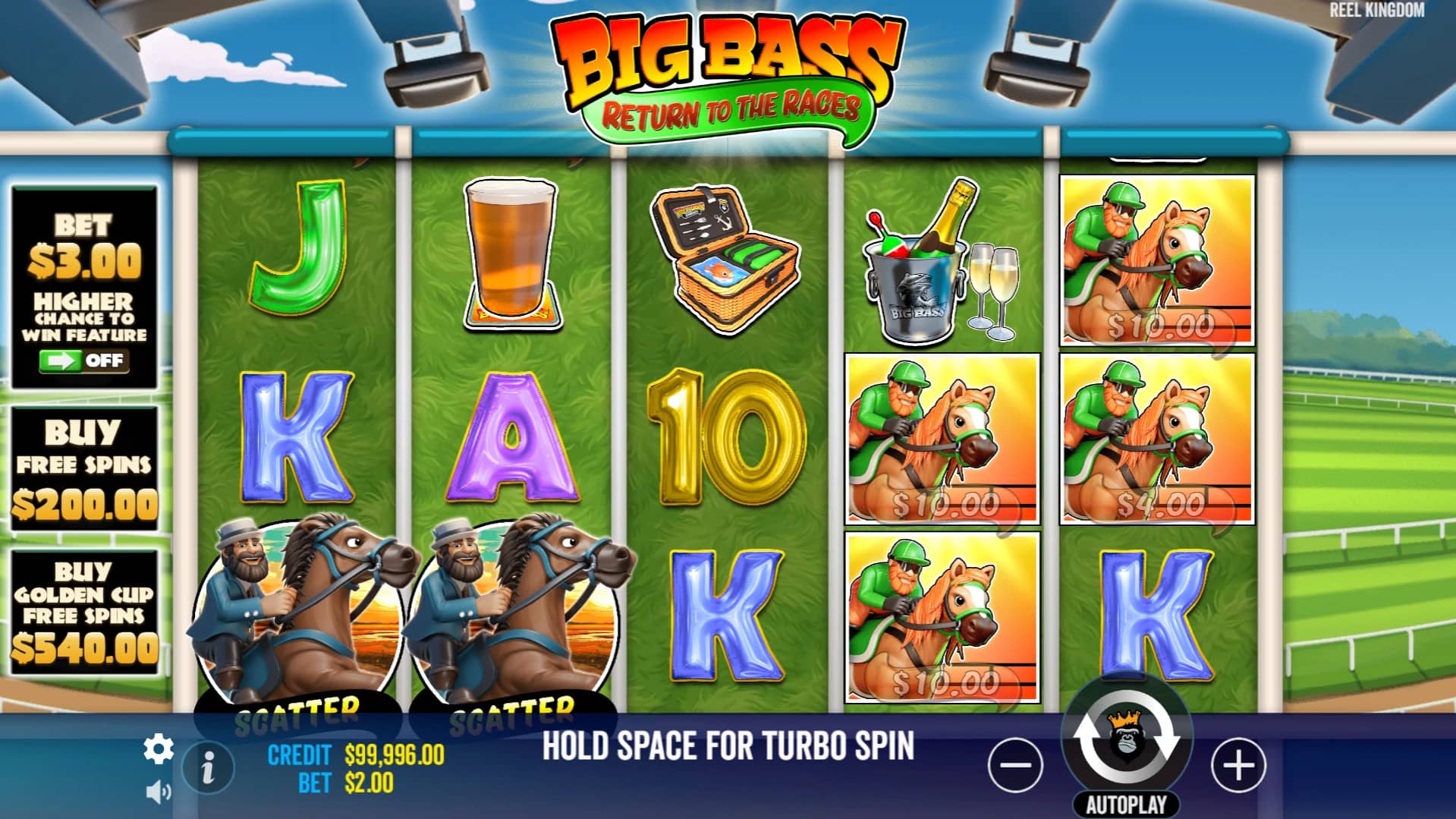 Big Bass Return to the Races Slot Gameplay