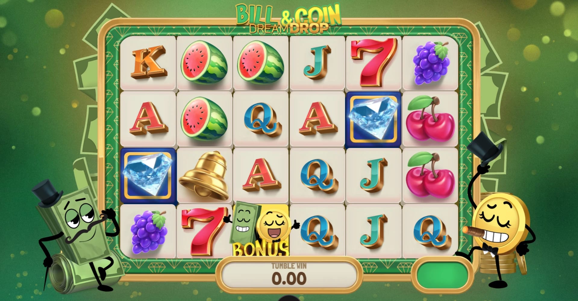 Bill & Coin Dream Drop Slot Gameplay
