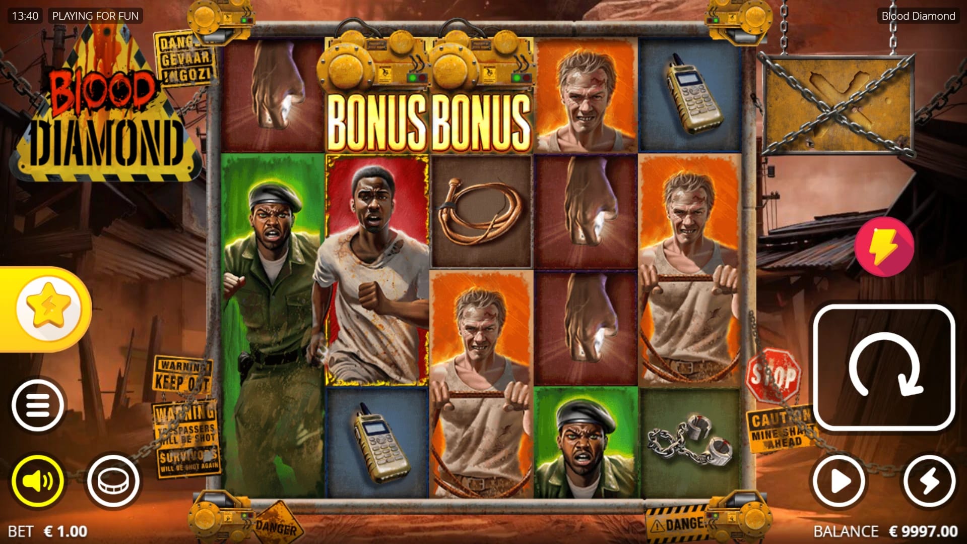 Blood Diamond Slot Gameplay