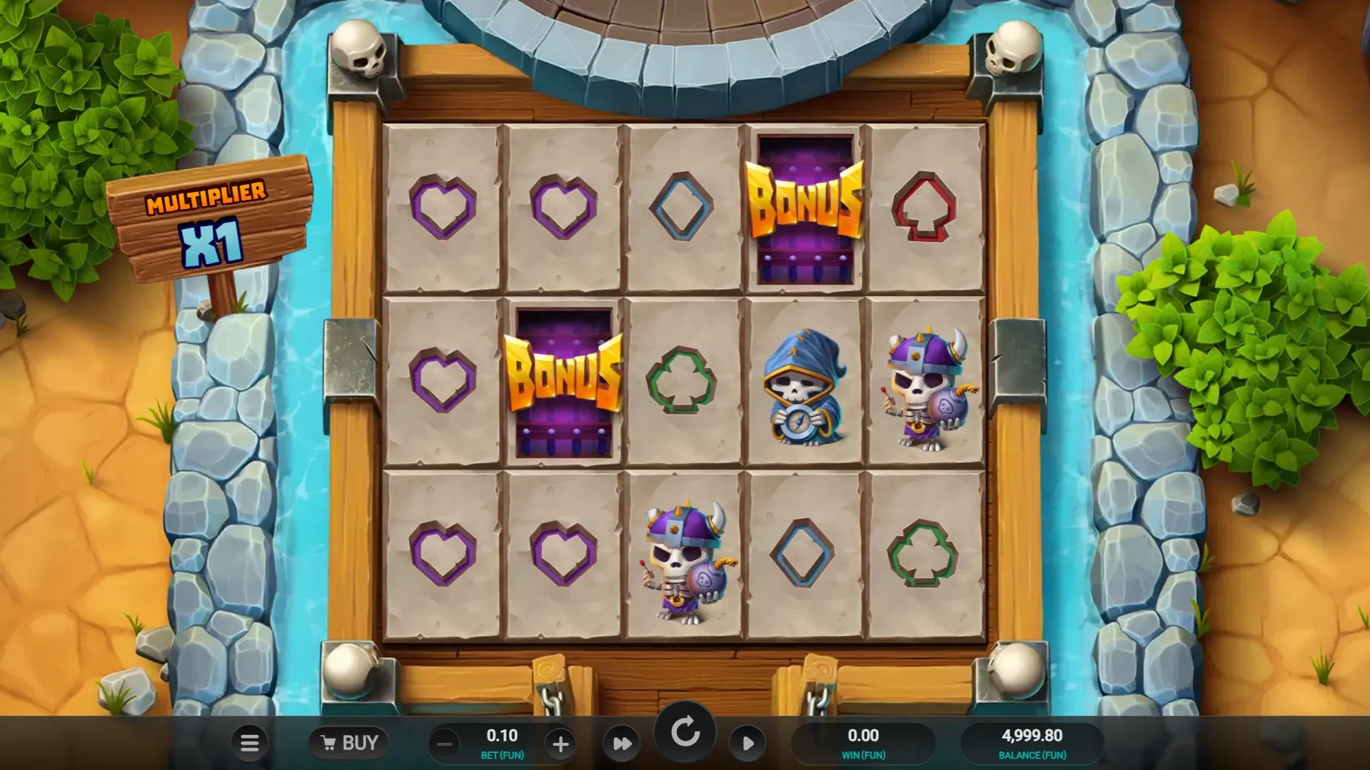 Bone Raiders Slot Gameplay