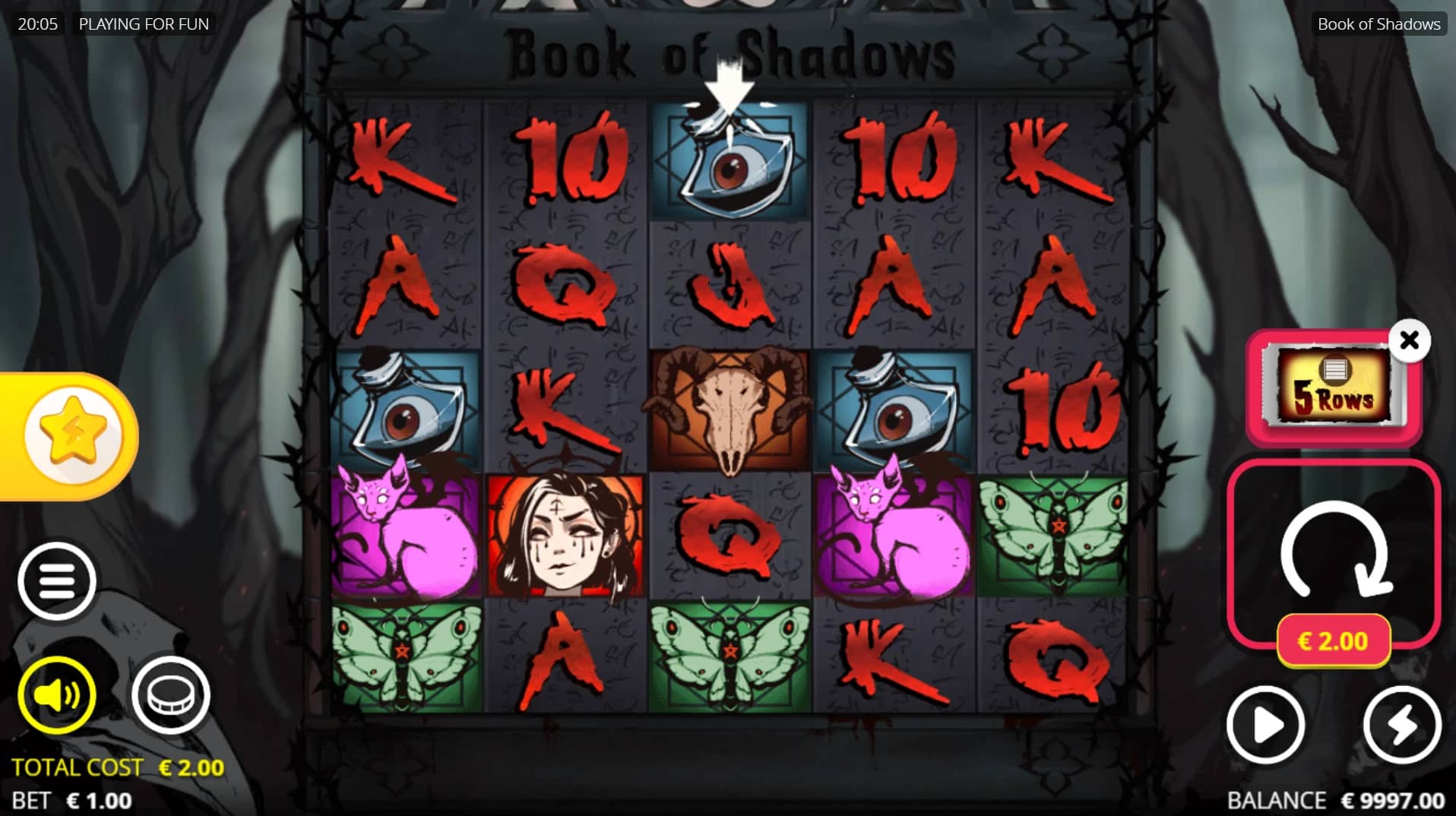 Book of Shadows Slot Gameplay