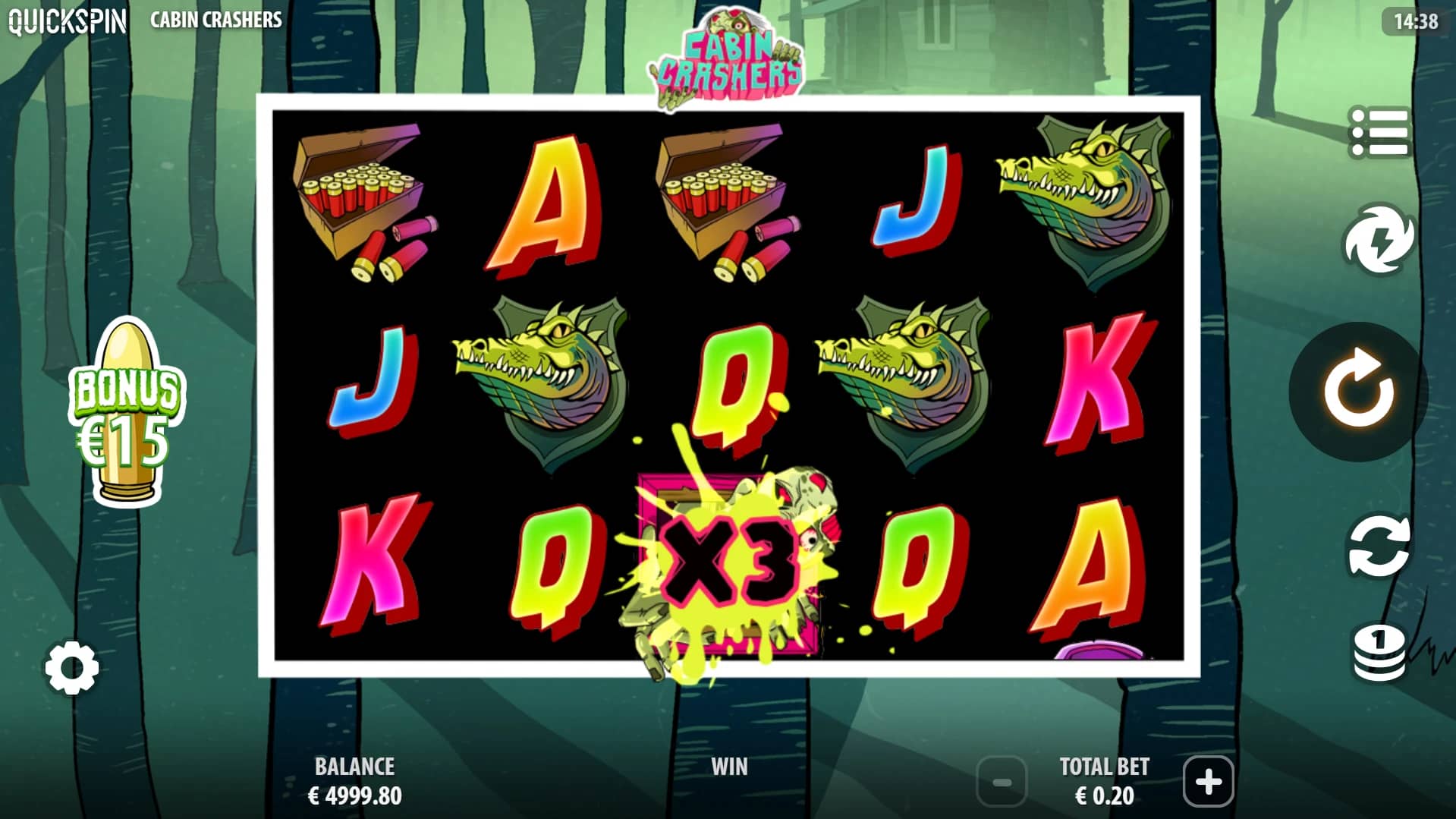 Cabin Crashers Slot Gameplay