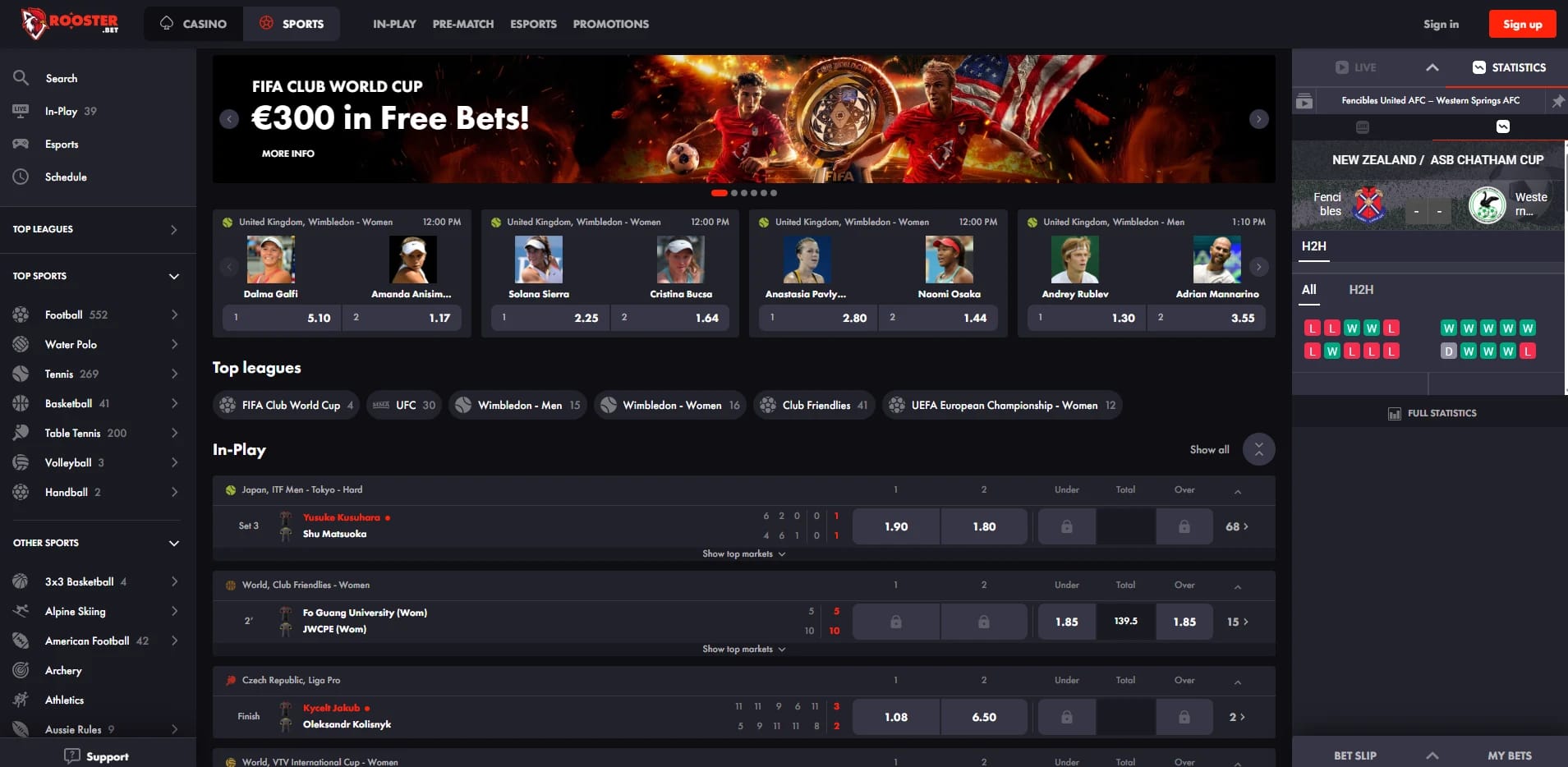 Rooster Bet Sports Betting Image