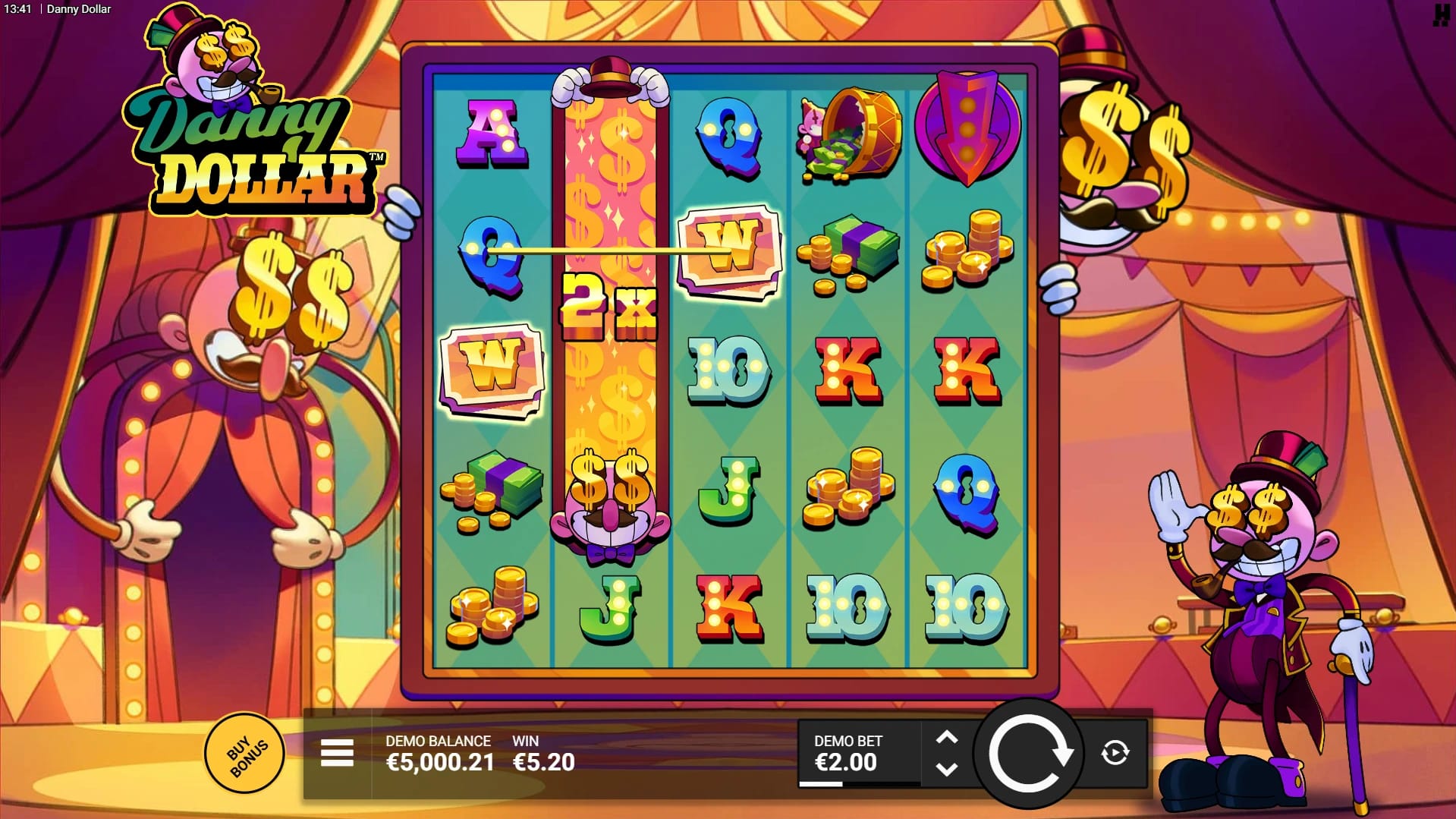 Danny Dollar Slot Gameplay