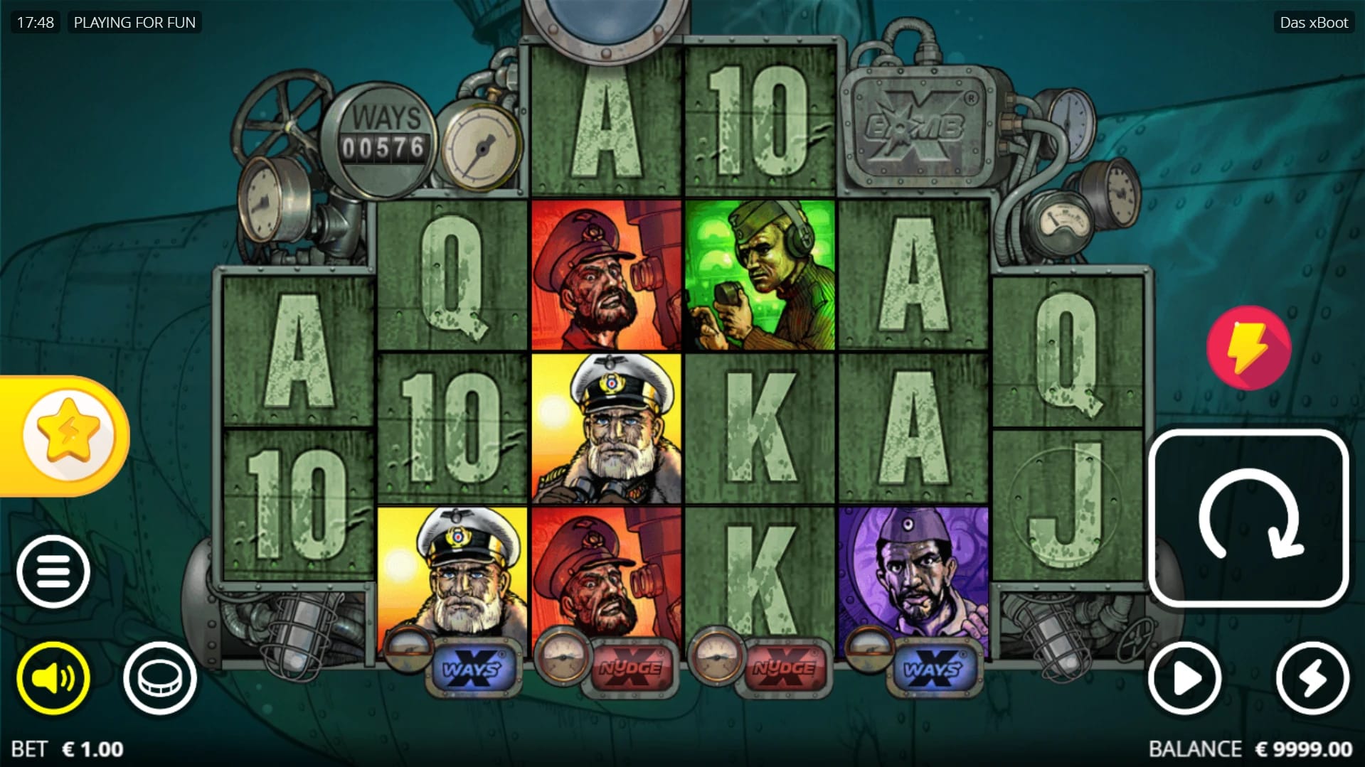 Das xBoot Slot Gameplay