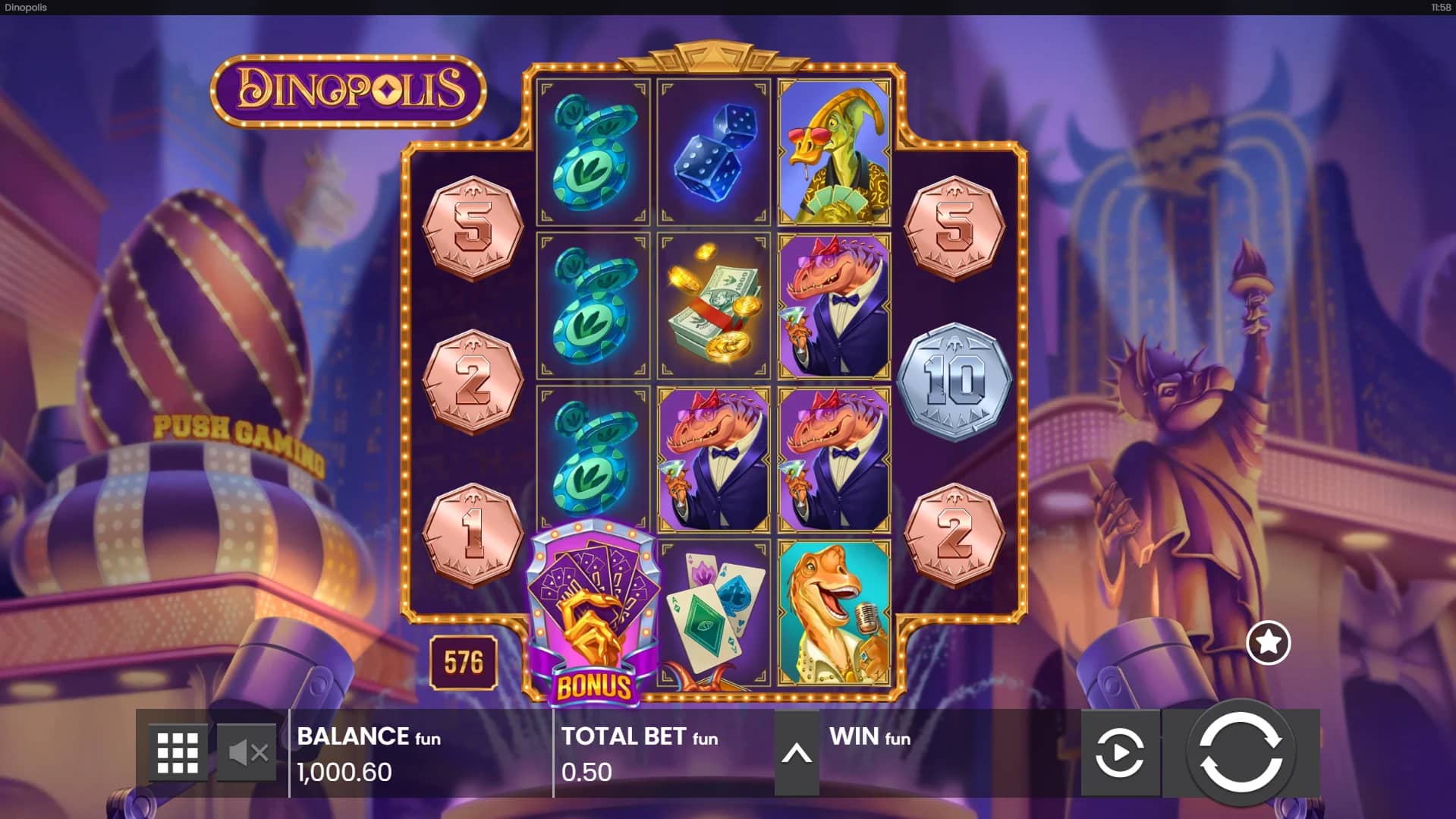 Dinopolis Slot Gameplay