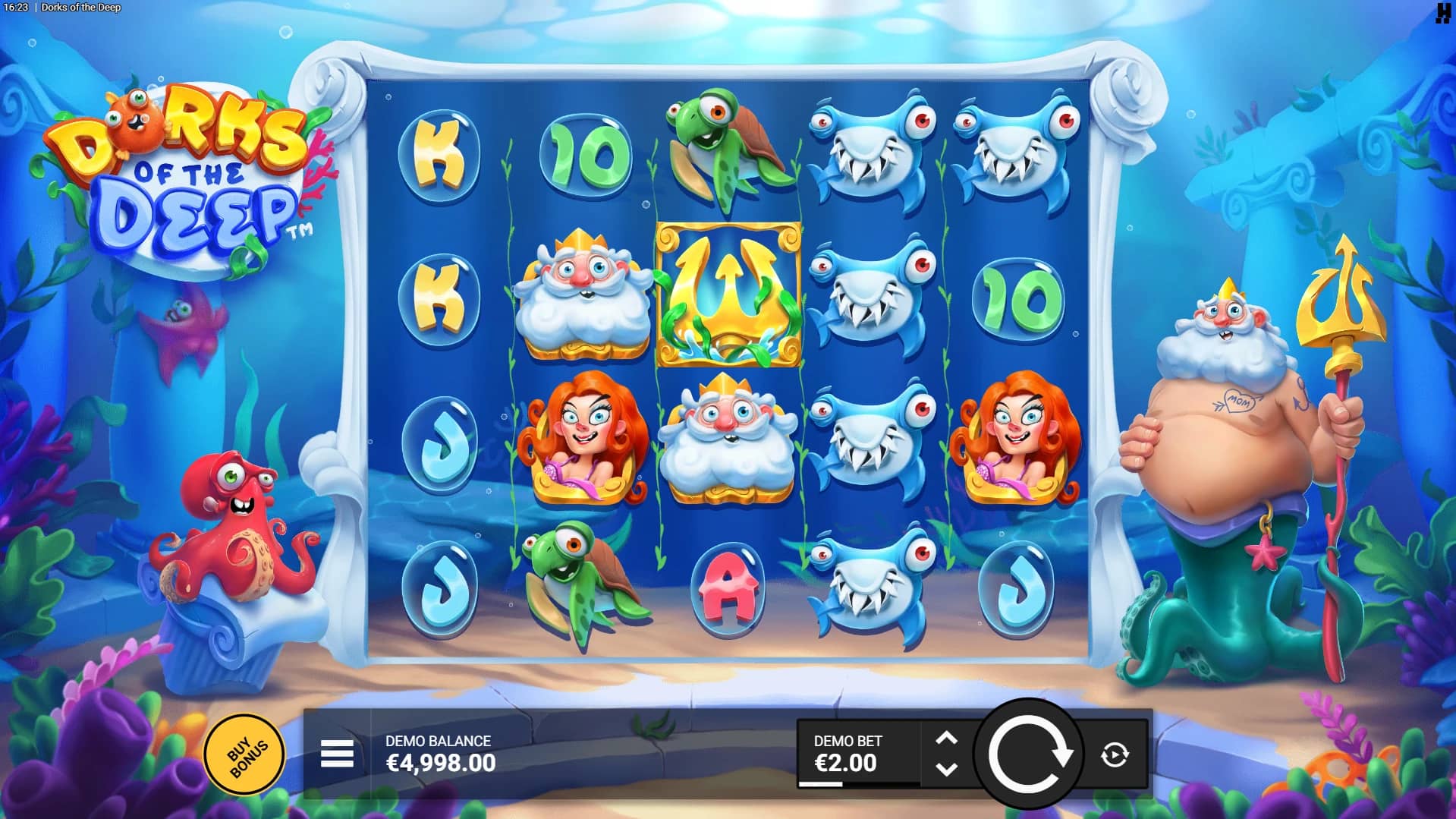 Dorks of the Deep Slot Gameplay