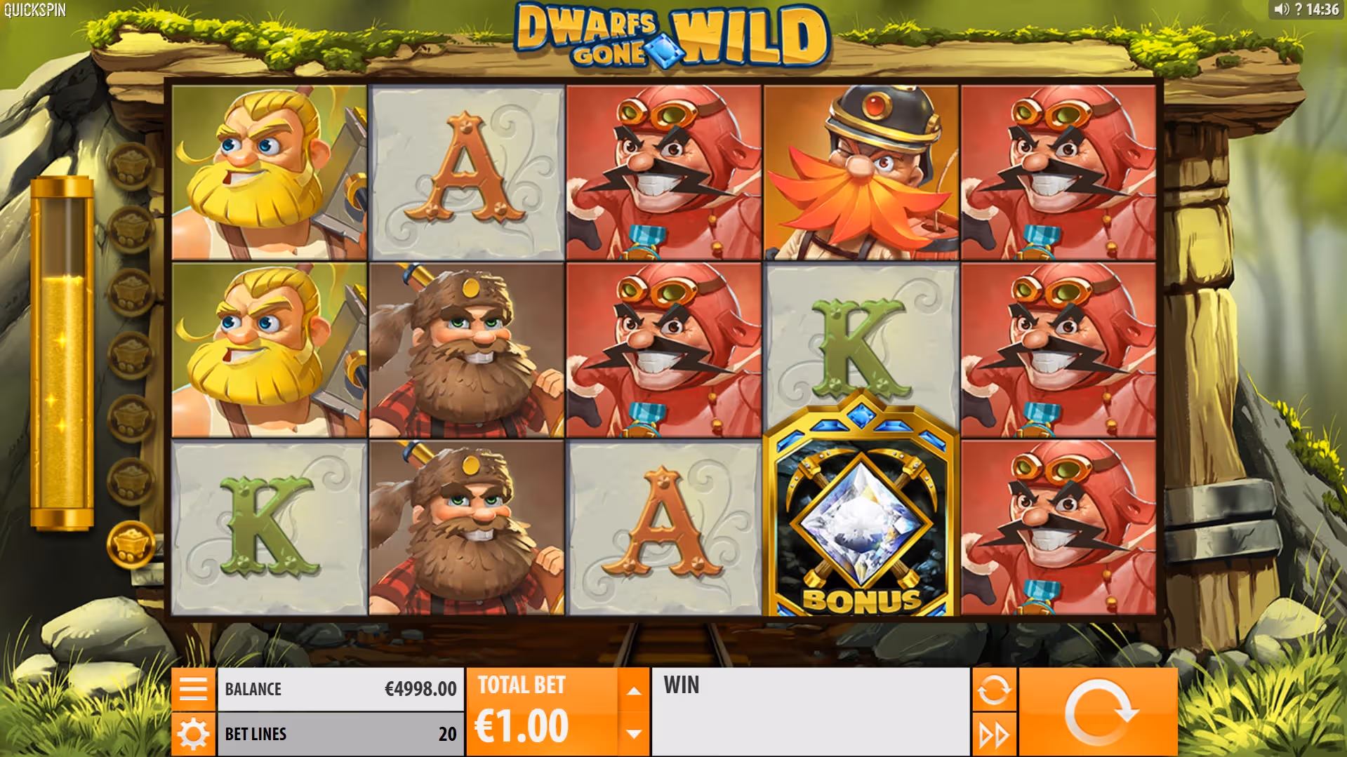 Dwarfs Gone Wild Slot Gameplay
