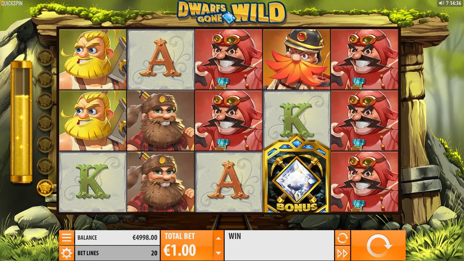 Dwarfs Gone Wild Slot Gameplay