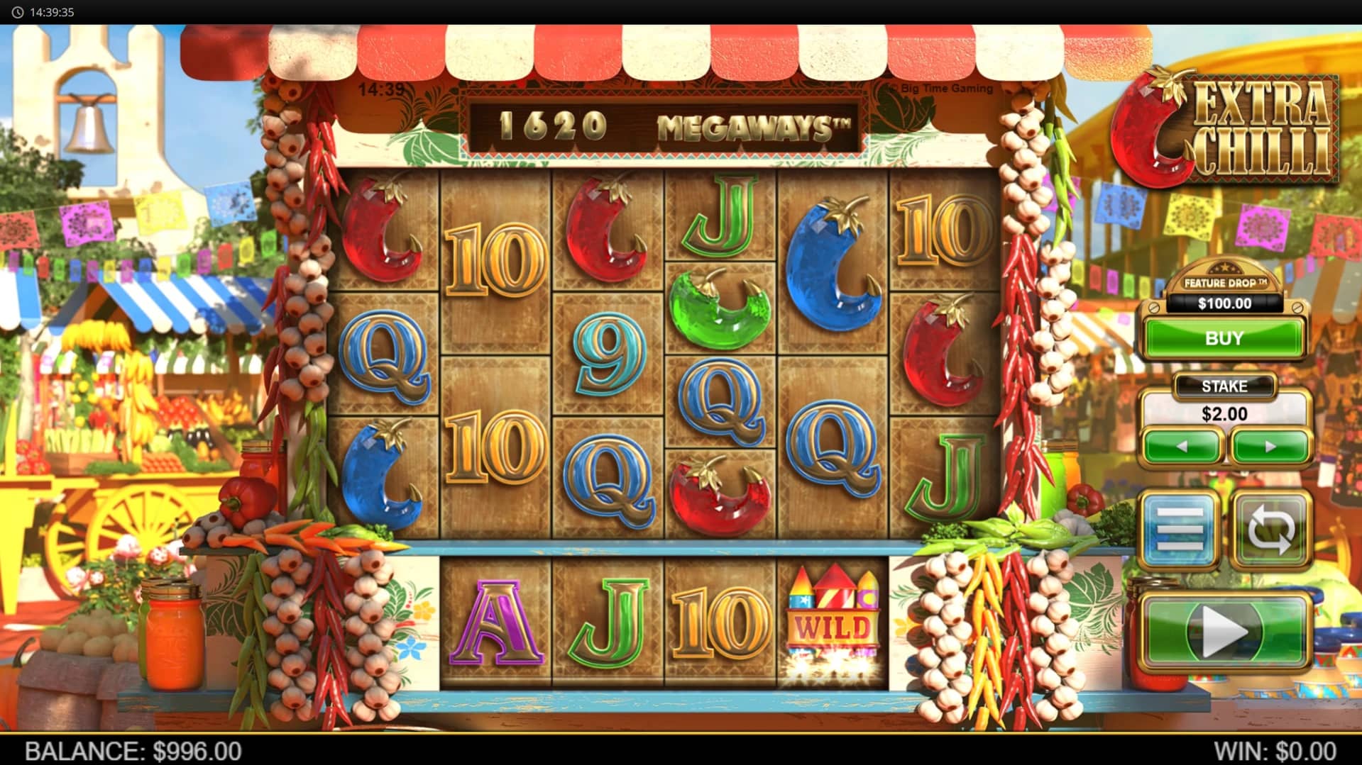 Extra Chilli slot gameplay