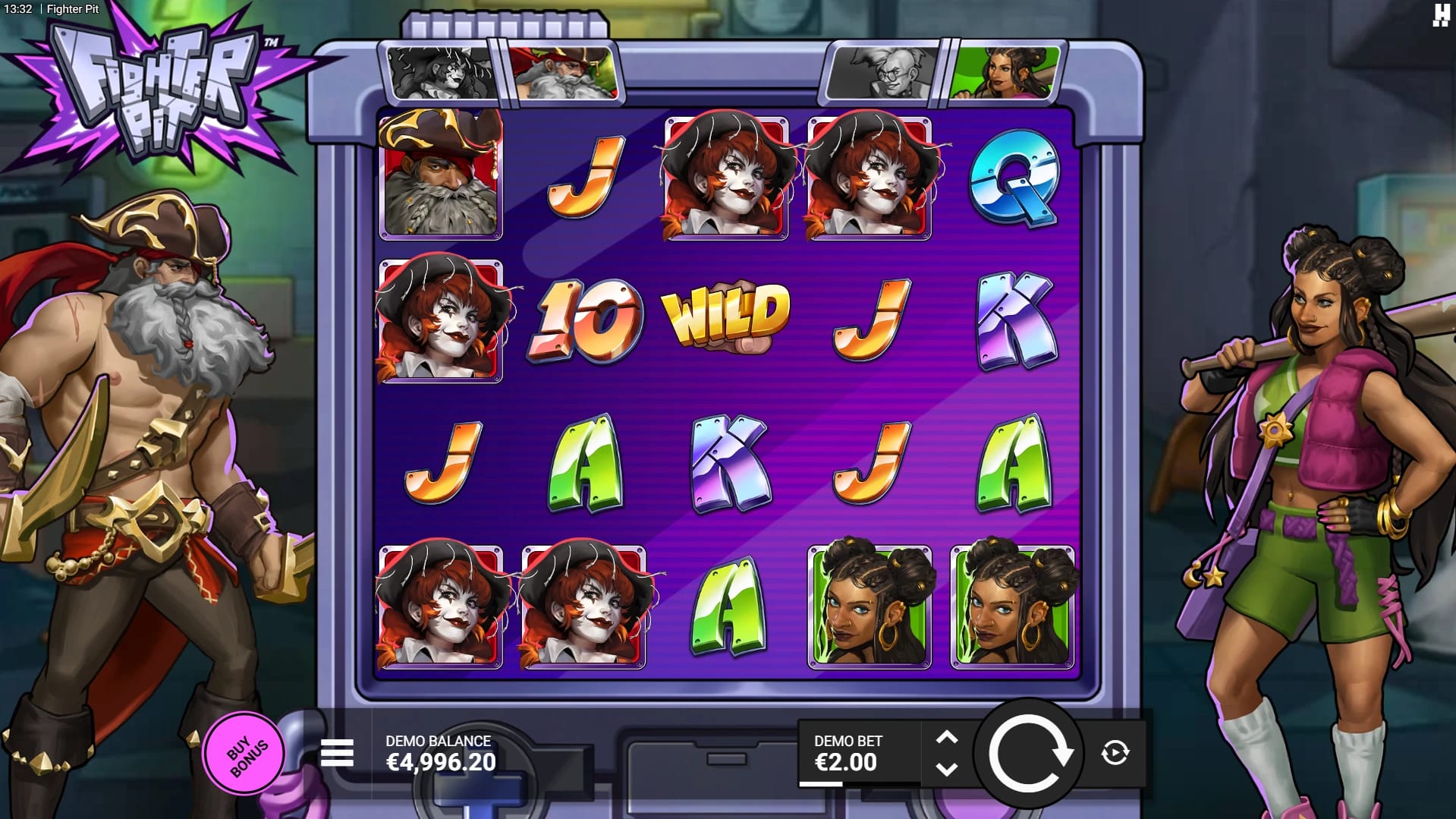 Fighter Pit Slot Gameplay