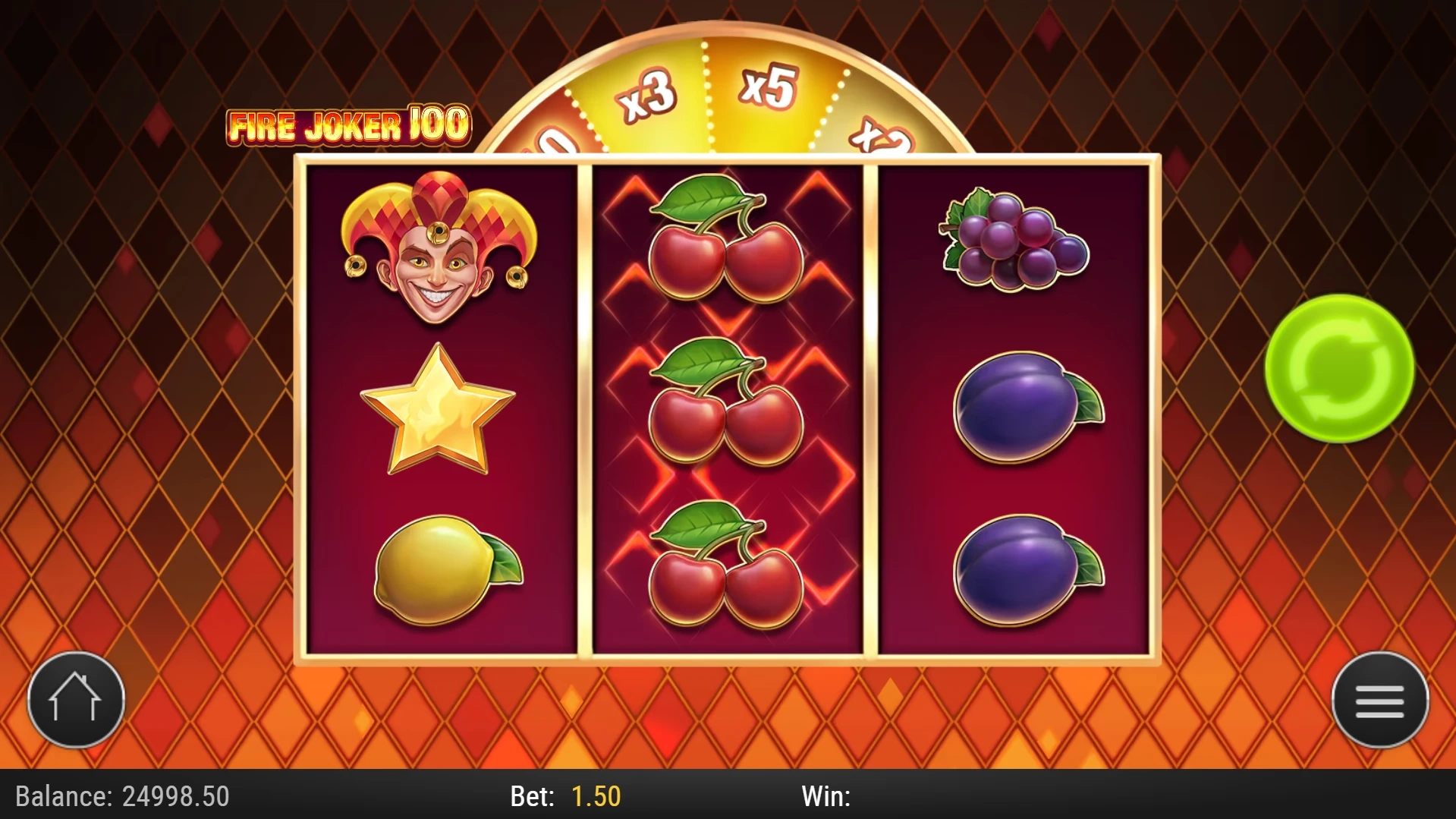 Fire Joker 100 Slot Gameplay