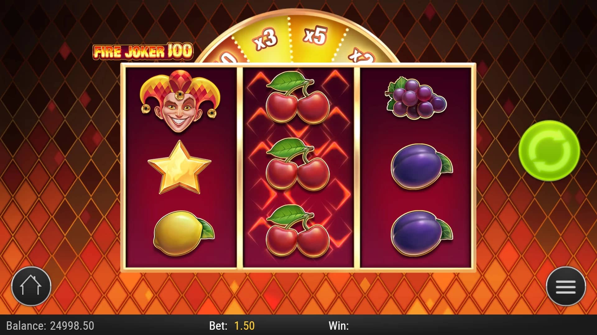 Fire Joker 100 Slot Gameplay