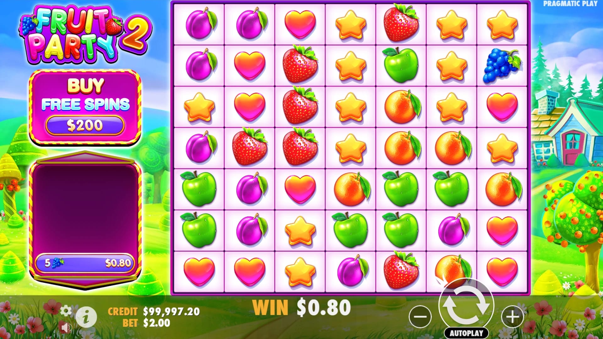 Fruit Party 2 Slot Gameplay