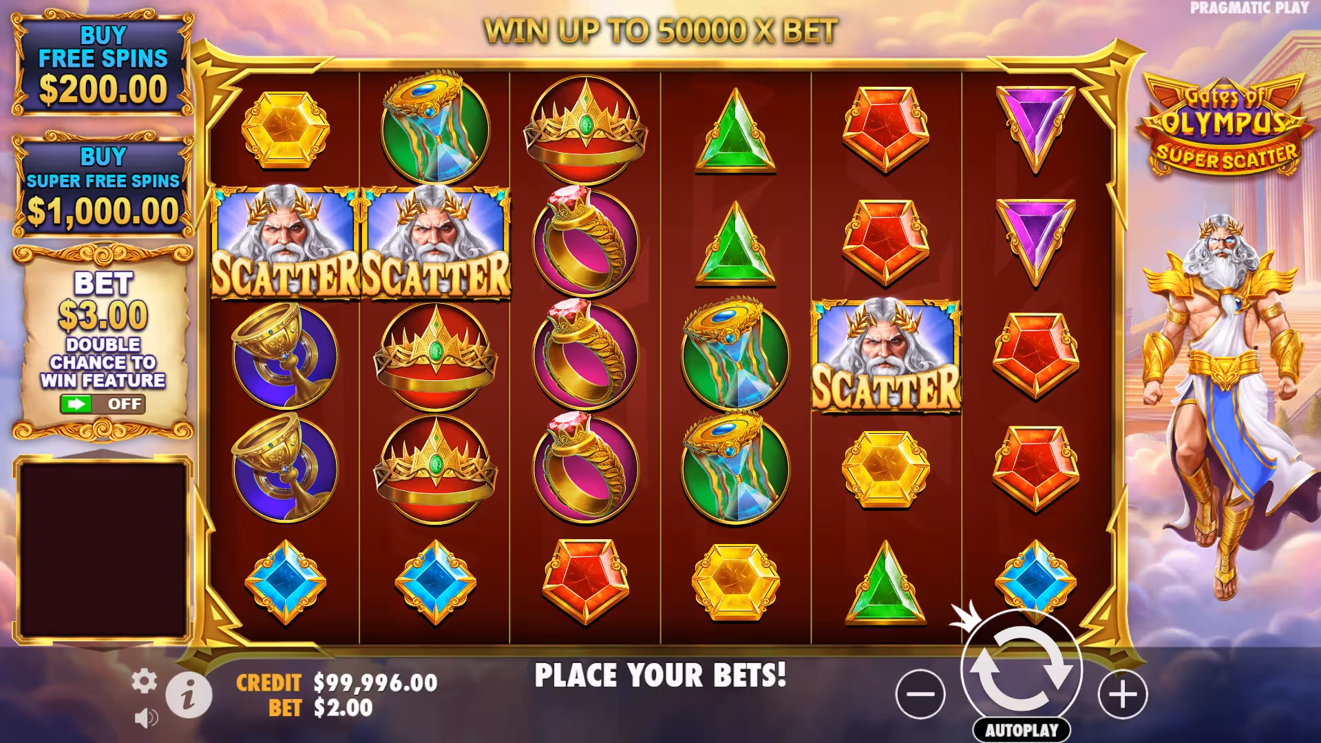 Gates of Olympus Super Scatter Slot Gameplay