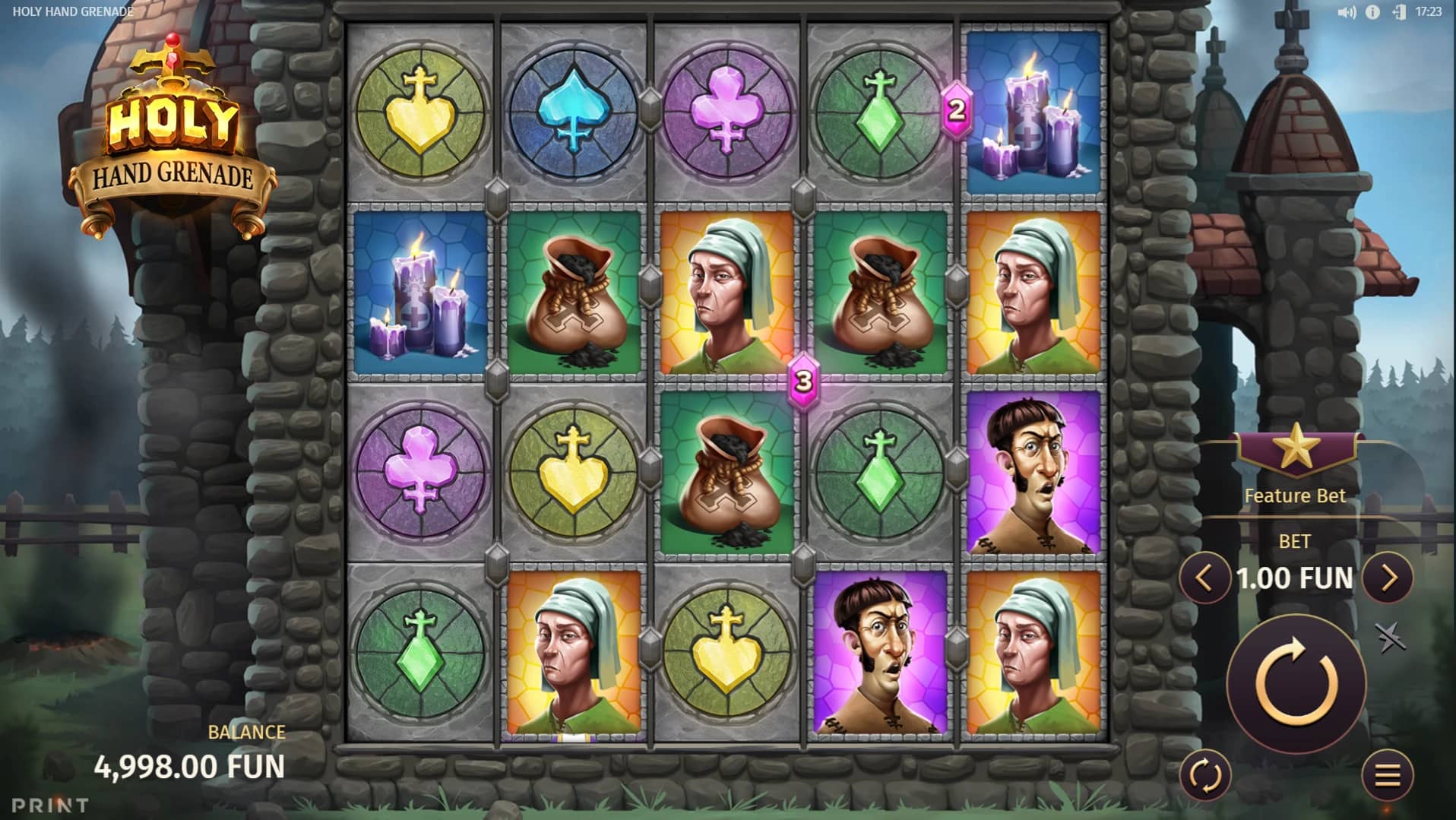 Holy Hand Grenade Slot Gameplay