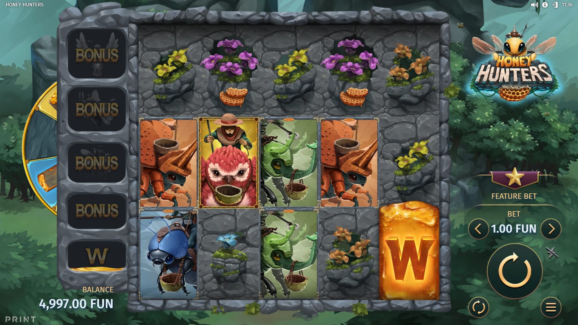 Honey Hunters Slot Gameplay