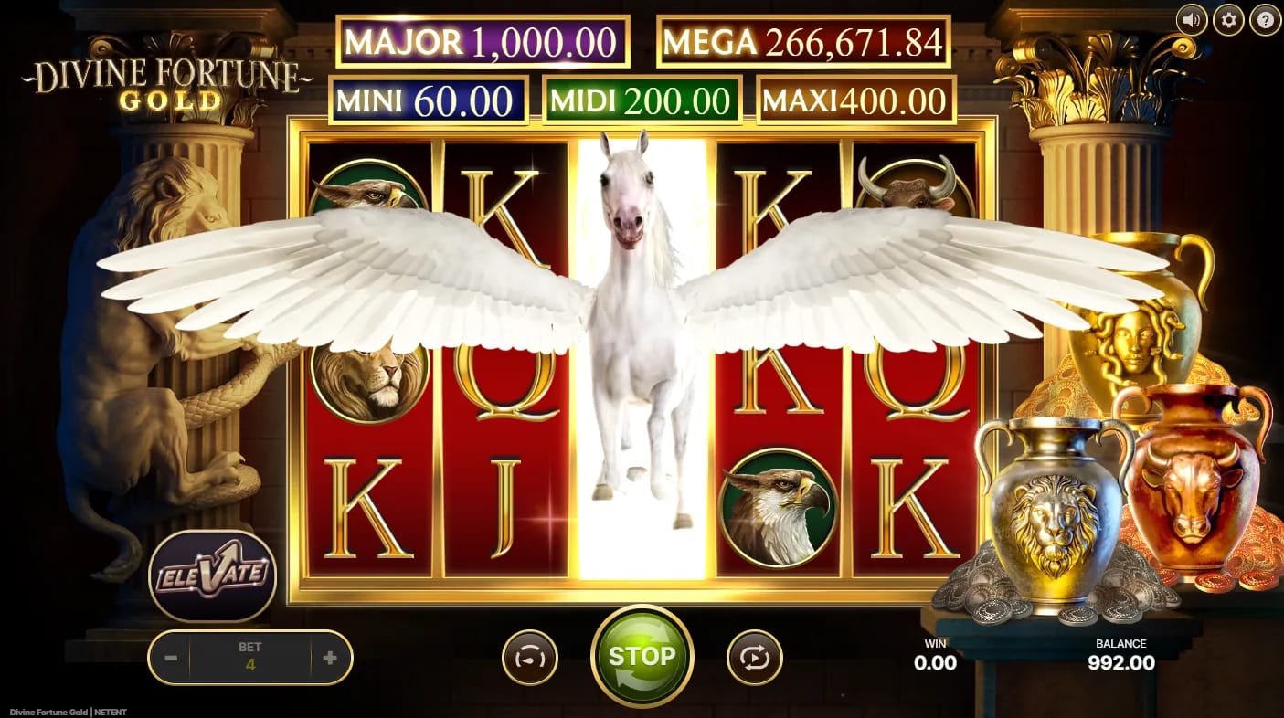 Divine Fortune Gold Slot Gameplay