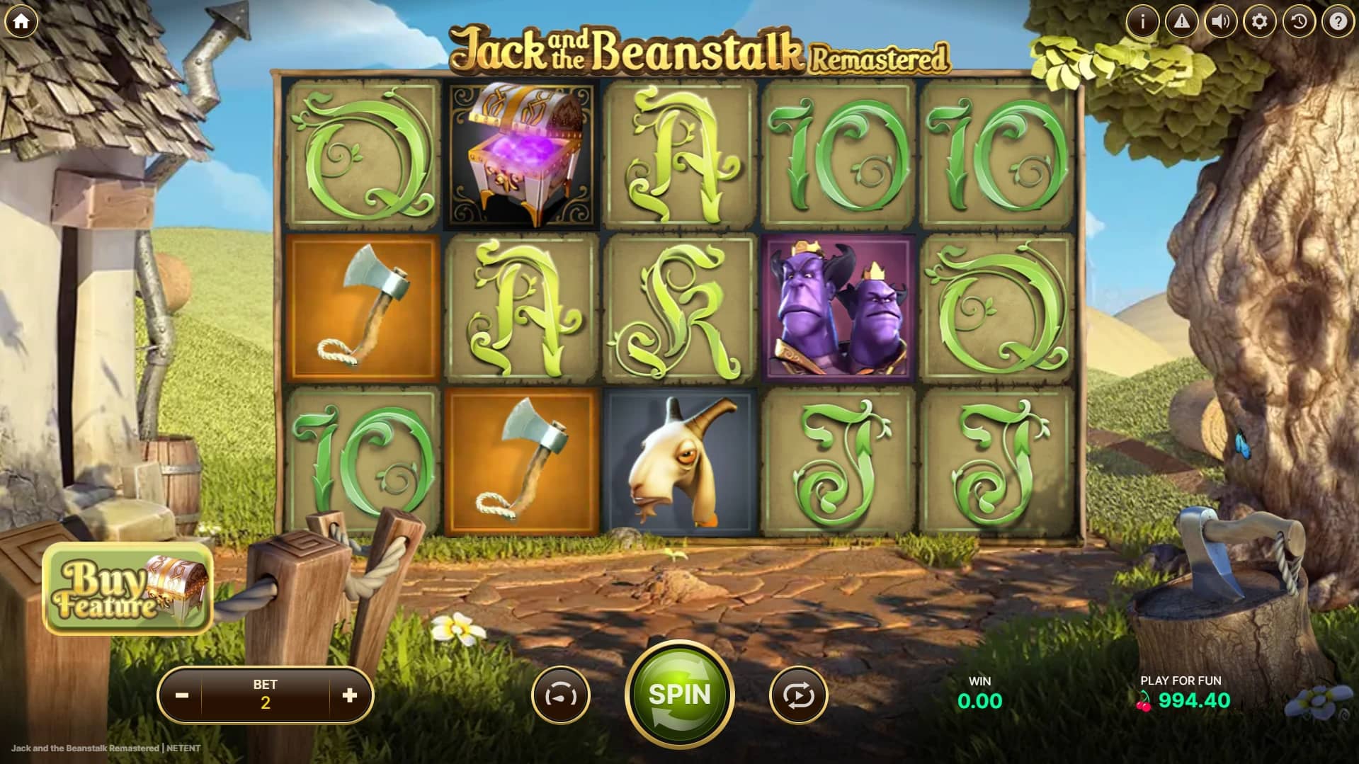 Jack and the Beanstalk Slot Gameplay