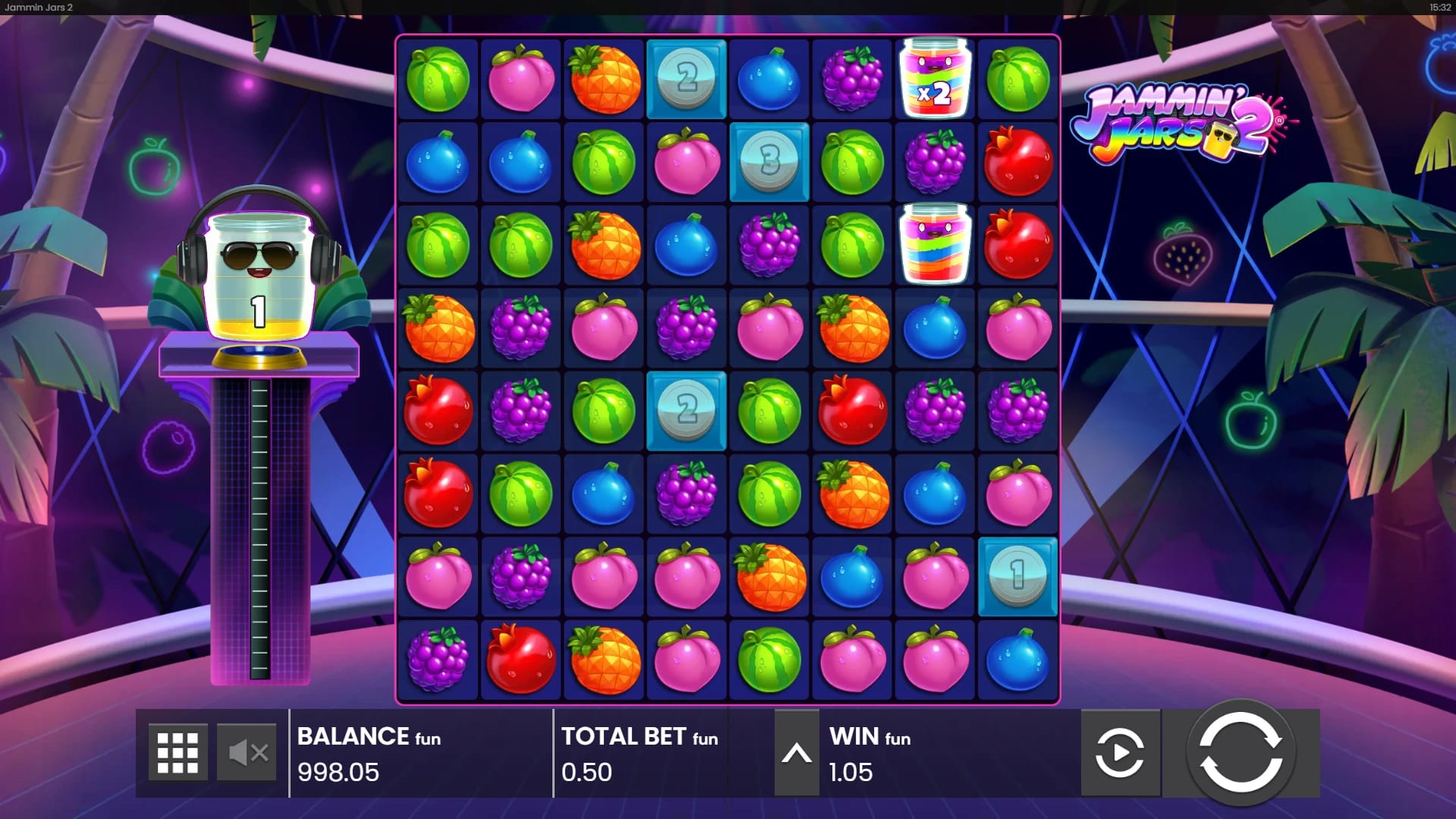 Jammin' Jars 2 Slot Demo Gameplay