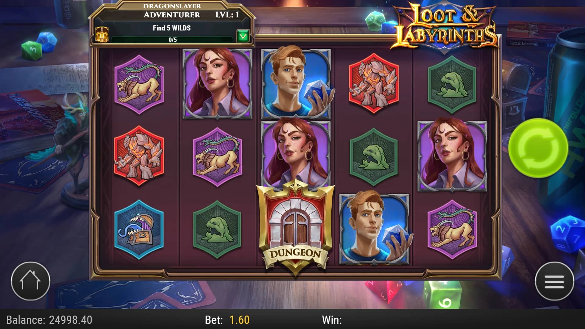Loot & Labyrinths Slot Gameplay