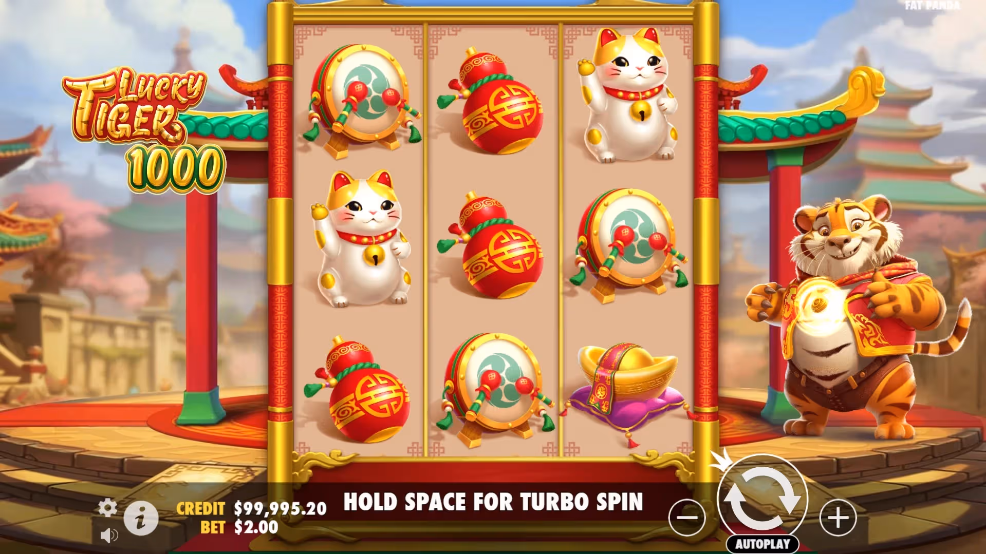 Lucky Tiger 1000 Slot Gameplay