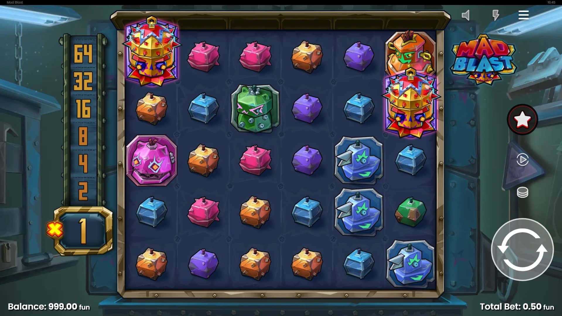 Mad Blast Slot Gameplay